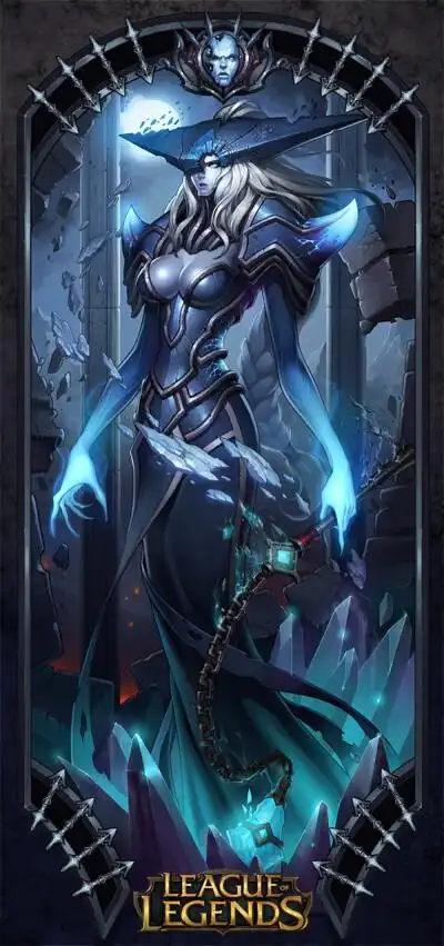 冰霜女巫 这张好霸气 lol 英雄联盟