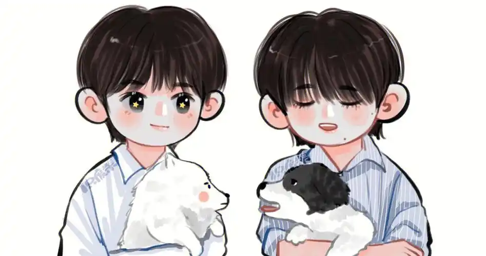 耶又画了q版大头 开心#产出  #procreate  #文轩  #碗盆