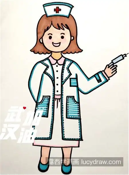护士怎么画白衣天使简笔画步骤有哪些
