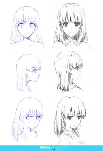 作业:零基础怎么学漫画只头部转向的画法与训练 - rh-88-010saika