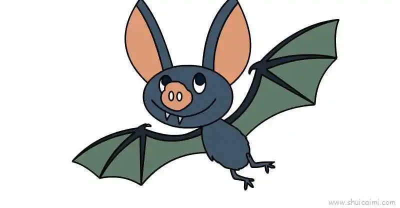 蝙蝠儿童画怎么画 蝙蝠简笔画图片