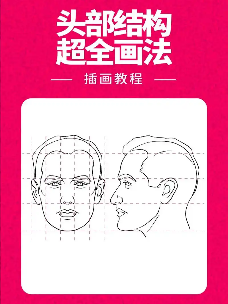 插画教程‖人物头部超全画法.#插画 #板绘绘画教程 #插画教 - 抖音