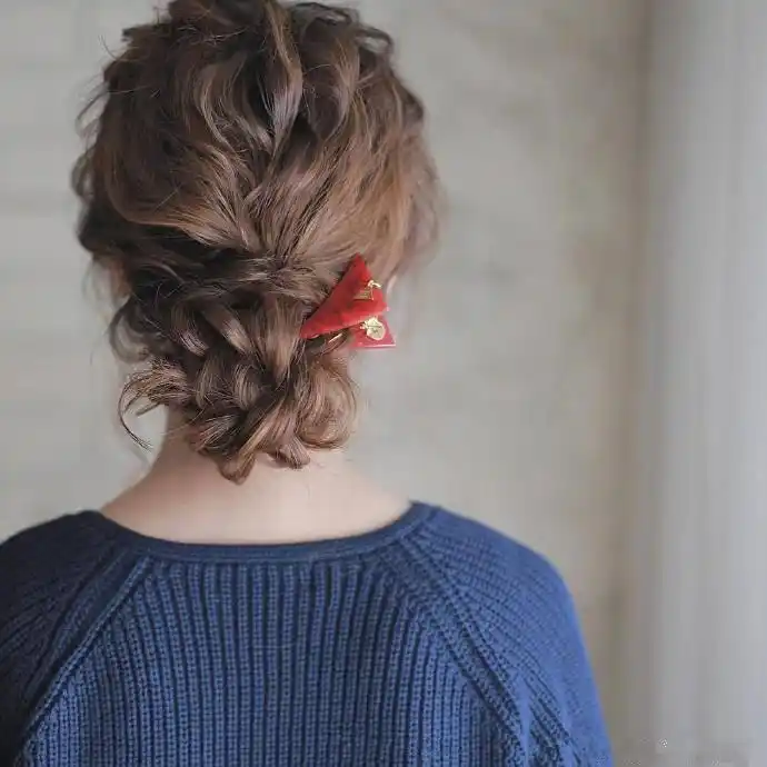 森系风长发编发,学会一招秒变小仙女!