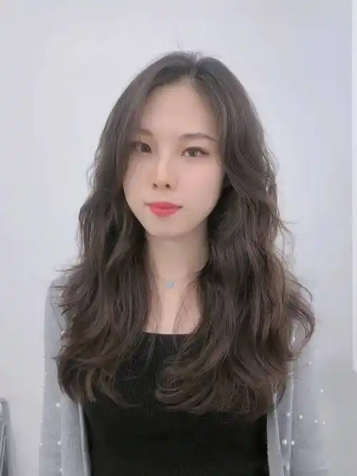 中长发,长发"纹理烫烫发"