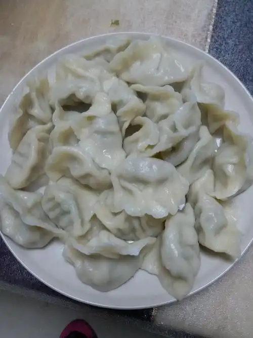 梁丘柔纹做的槐花饺子