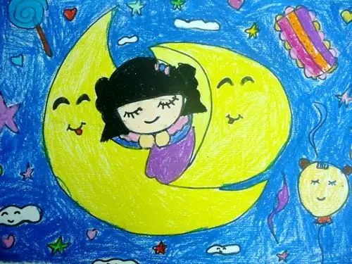 《梦》/少儿绘画作品/儿童画/网络美术馆_中国少儿美术教育网