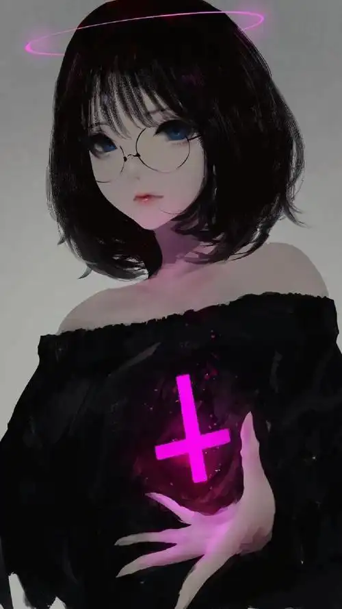 暗黑动漫御姐微丧背景图〈制作不意,拿图点赞〉(暗黑系动漫女生壁纸)