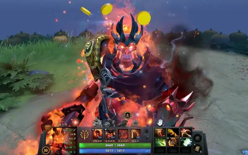 01.29骷髅王至宝超好看火焰残影闪电特效