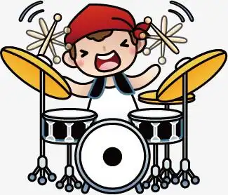 卡通卡通架子鼓衣服架子捣鼓舞台架子架子鼓卡通卡通鼓小鼓架子鼓素材