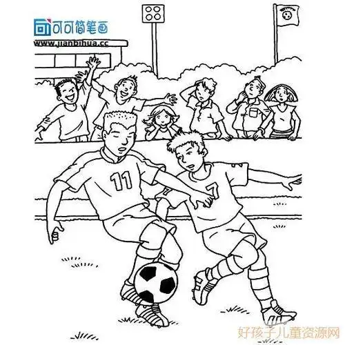 笔画人物图片在操场简笔画儿童画卡通操场跑道简笔画校园体育场简笔画