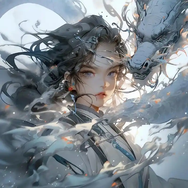 国风插画精美古风头像|"龙的传说"