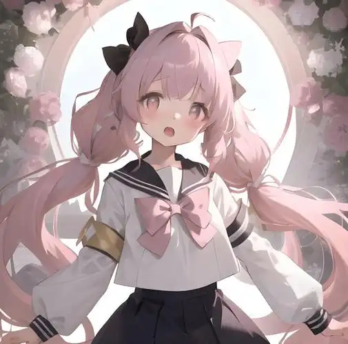 粉色系可爱动漫女头_侵权_网络_图片