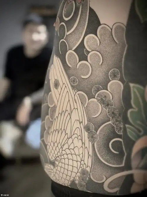 开衫_纹身图案手稿图片_刘波的纹身作品集