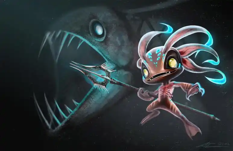 这是lol小鱼人的那个皮肤啊