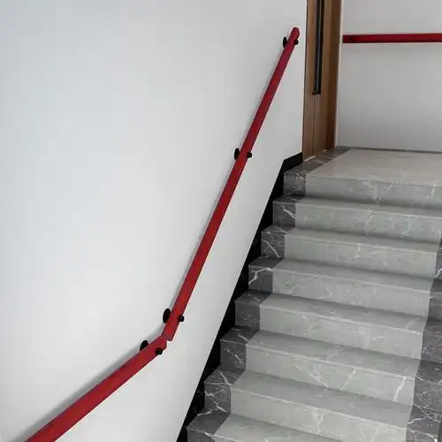 扶手北欧实木靠墙楼梯阁楼幼儿园别墅家用老人楼梯扶手