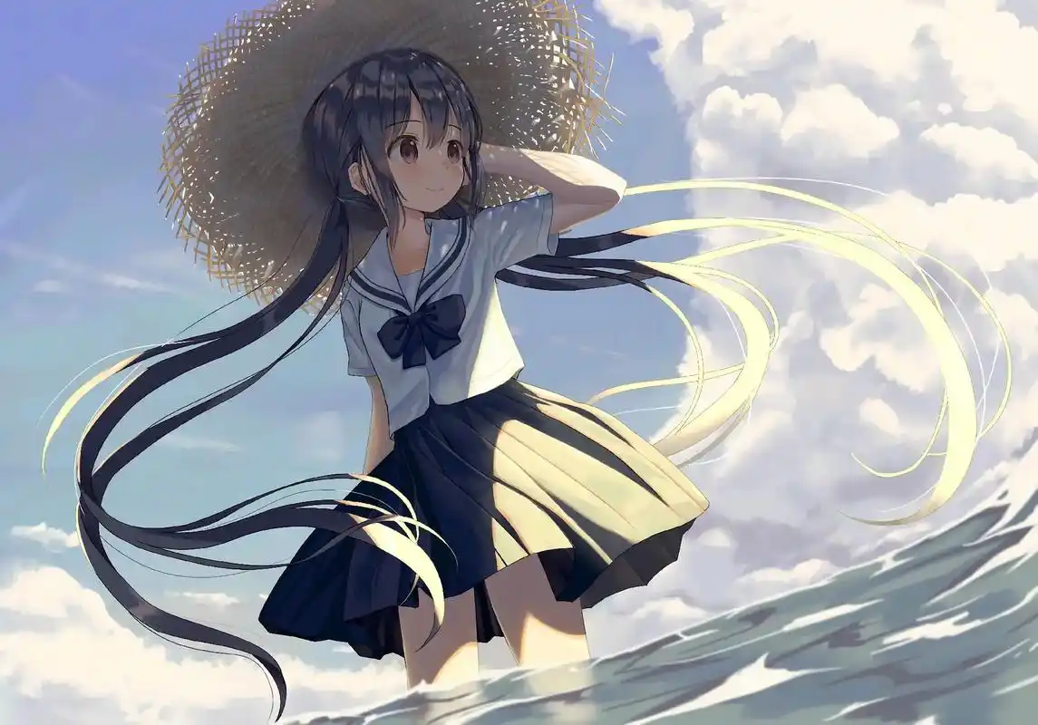 横屏壁纸动漫二次元少女告诉大家千万不要点击右下角碟片不然