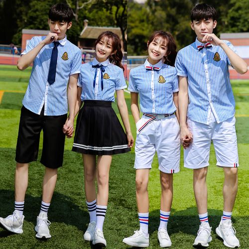 鲁邦爵高中生班服校服套装男高三拍毕业照服装学院风生初中学生运动会