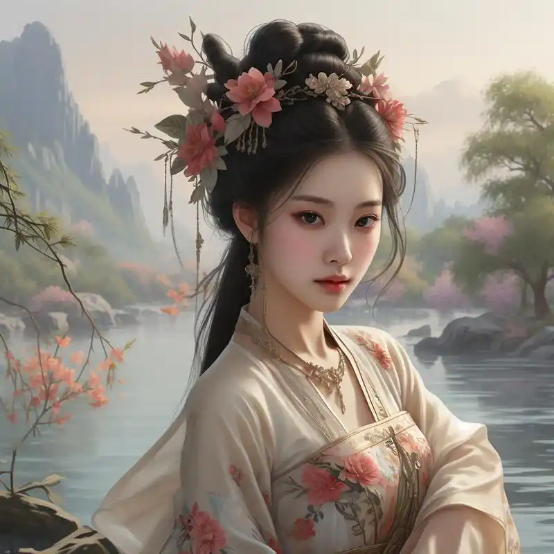 古风头像精选94 沉浸在这古风仙女的世界里,仿佛时光倒流,与千古