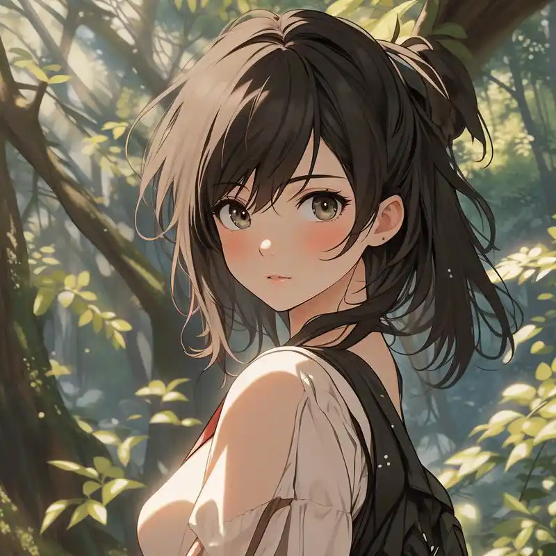 91动漫女生绿色森系头像95 探索动漫中的绿色森系世界,这些头像将