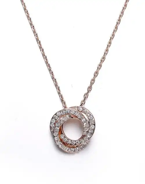 特蕾娅缘分(白锆)-18kgp合金项链