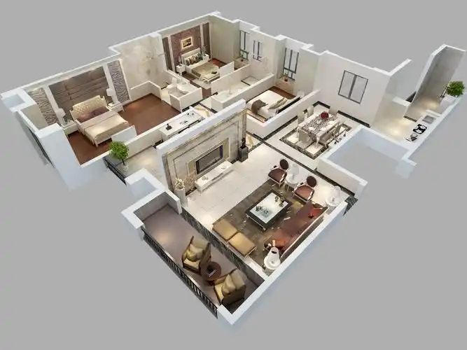 超美超酷的立体效果图来一波, 更细致容易做参考