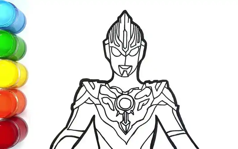 奥特曼水彩画儿童 奥特曼水彩笔画