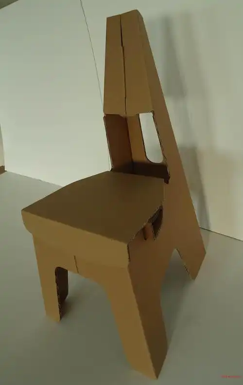 百变纸椅子瓦楞纸家具儿童座椅环保简约大本营椅子diy手工窄背椅