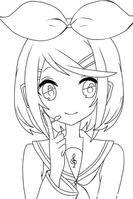 铅笔画漫画人物女孩