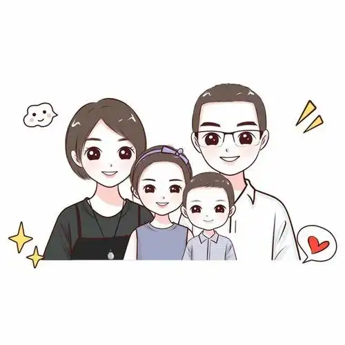头像设计,一家三口,四口头像合集,有你想要的