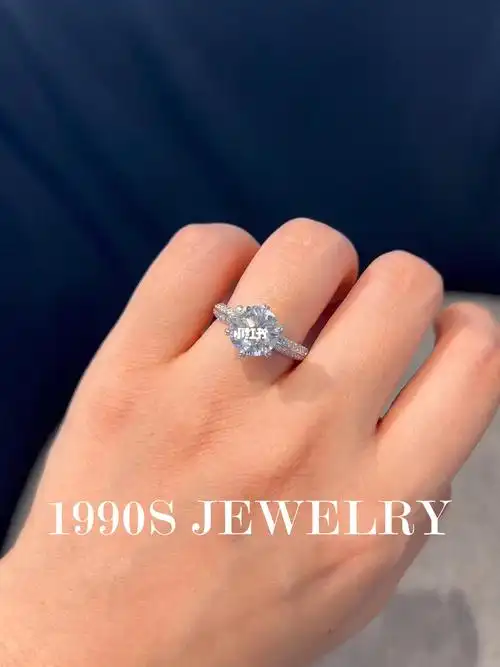 3克拉钻戒3克拉半壁江山经典满钻六爪