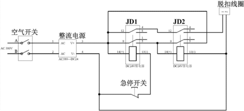 一种空气开关脱扣控制电路的制作方法
