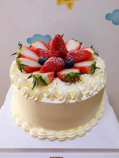 joyce香草奶昔做的超级简单的味多美同款生日蛋糕6寸新手也能高度还原