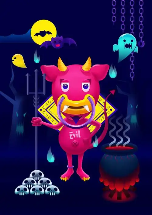 小恶魔插画