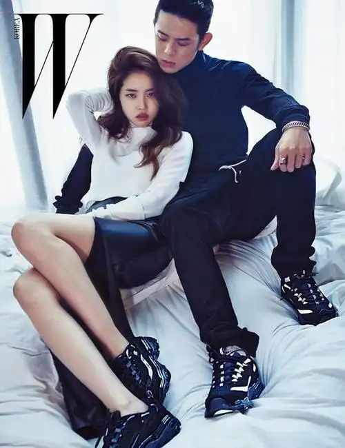 beenzino黄升言情侣写真 黑白搭干练经典