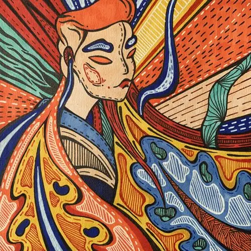 马克笔手绘装饰画