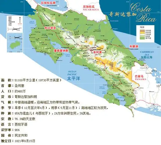 哥斯达黎加概况_哥斯达黎加探索旅游公司