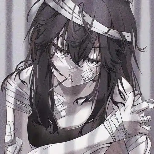 暗黑系女生动漫头像 害怕吗