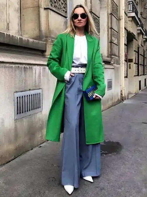 冬季绿色搭配攻略摩登时髦