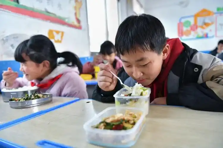 娃在学校吃什么?