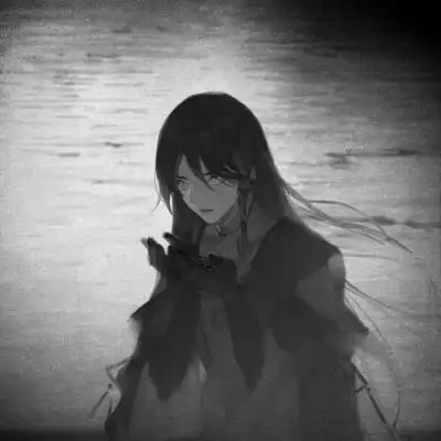 古风黑白头像男生水墨图片