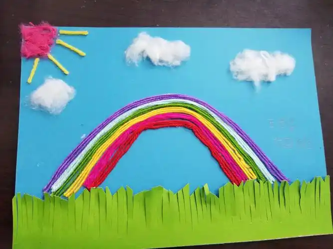 【卜老师】实验小学幼儿园----毛线创意画