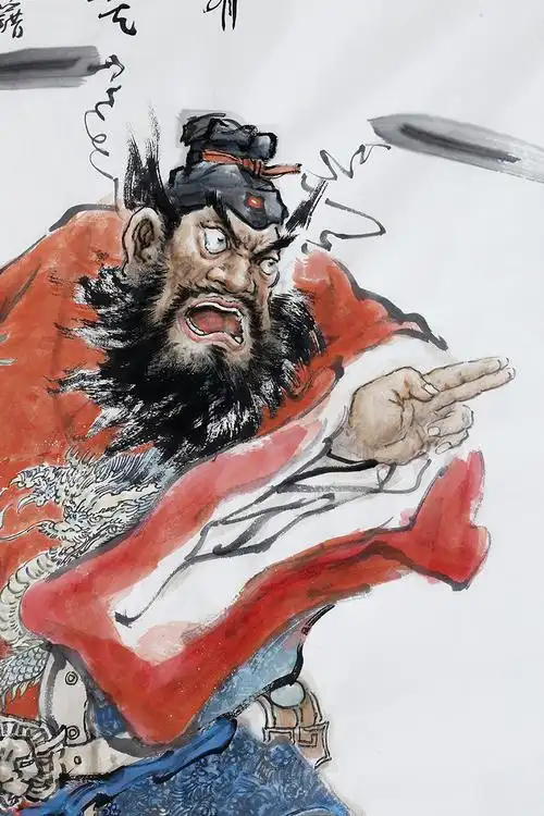 新品 时育林《南山进士》国画人物钟馗画像辟邪镇宅旺运1633