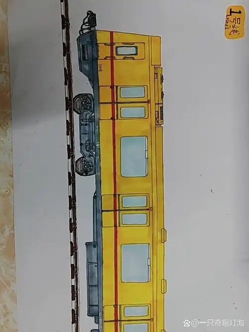 广州地铁1号线列车绘画