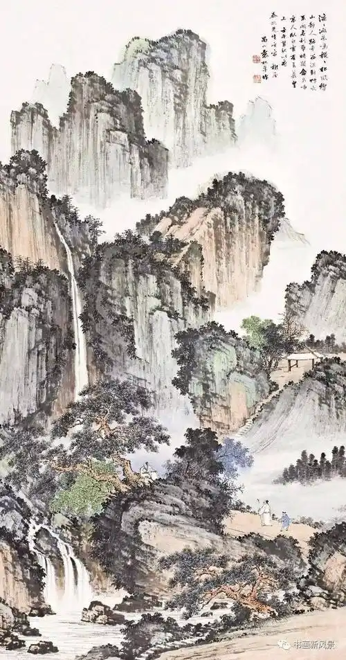 海派大师袁松年的山水,画面真的很美!_西洋画_中国画_境界
