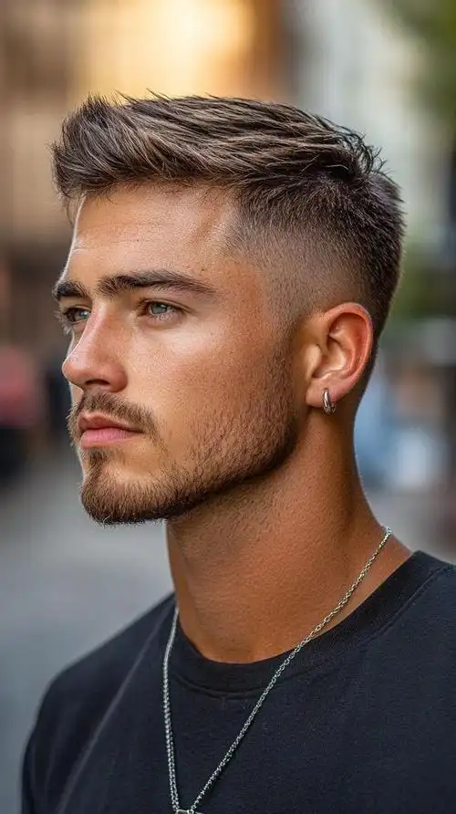 男士短飞机头,型男进化的终极密码