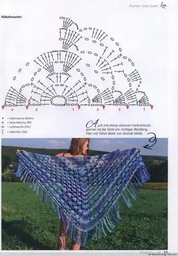 【转载】漂亮的披肩又来了!(附图解)