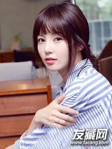 韩星齐刘海发型大全 甜美的知性淑女气质