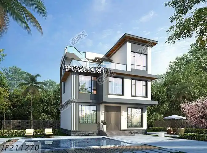 10x10米占地100平别墅