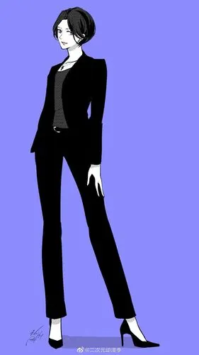 身着西装的帅气女性,好飒