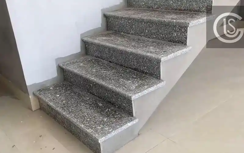 石材定制系统-石材安装楼梯踏步安装教程